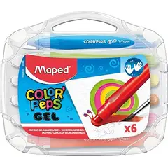 MAPED - CRAYON GEL COLOR PEPS X6 836306