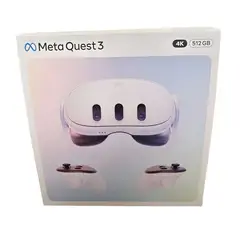 META - Gafas de Realidad Virtual Quest 3 512GB 4K Blanco con Controles Touch Plus