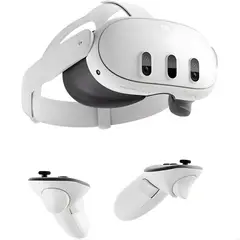 META - Gafas de Realidad Virtual Quest 3 512GB 4K Blanco con Controles Touch Plus