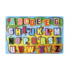 GENERICO - Rompecabeza Diseño ABC y Numérico Alto Relieve