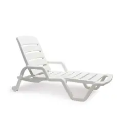 Reyplast - Cama Soleadora Plástica REY Cabo Blanco 191 cm con Respaldo Regulable - 006760