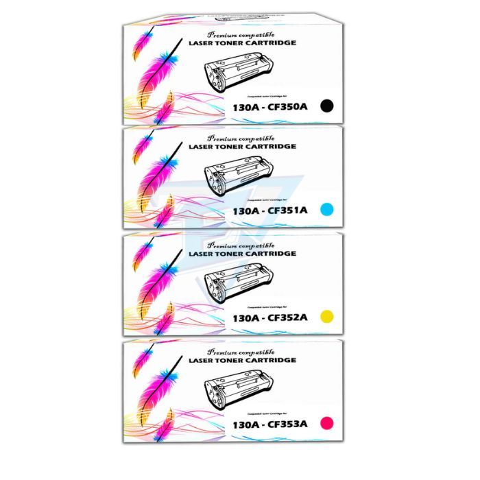 KIT DE TONER COMPATIBLE 130A NEGRO CIAN YELLOW MAGENTA