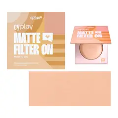 ESIKA - Polvo Compacto cyzone Matte Filter On CyPlay muffin On piel clara
