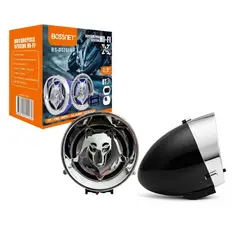 GENERICO - Set Parlante Alarma Para Moto Universal Bossney Con Bluetooth Negro