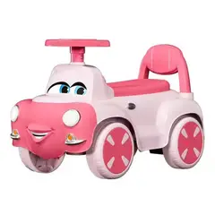 GENERICO - Carro de Arrastre Correpasillos para Niñas Bebes Musical y Luces Rosado