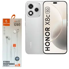 HONOR - CELULAR X8C 5G 8 RAM 256GB GRIS + AUDIFONO BATEN