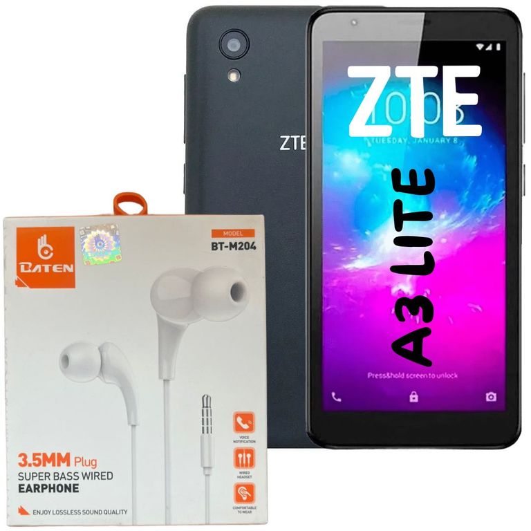 CELULAR BLADE A3 LITE 32GB NEGRO + AUDIFONOS BATEN