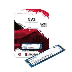 KINGSTON - SSD 500GB NV3 NVMe PCIe 4.0 M.2 2280 Hasta 6000MB/s Color Azul