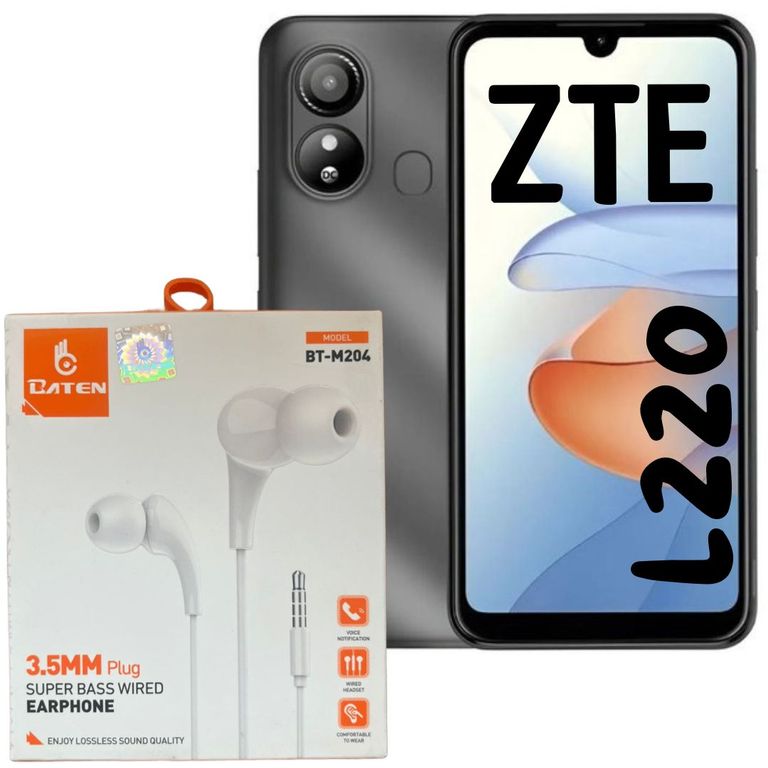 Blade L220 32GB 1GB NEGRO + AUDIFONOS BATEN
