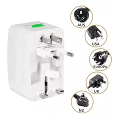 OEM - Adaptador De Enchufe Universal Viajero Todo En 1 Para EE. UU. Europa Reino Unido China Australia