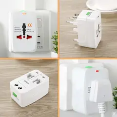 OEM - Adaptador Internacional Universal De Viaje Compatible Con 150 Países USA EU UK AUS Multipropósito