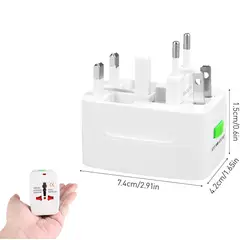 OEM - Enchufe De Viaje Universal Adaptador Eléctrico Internacional Para Más De 150 Países Bivolt 10A