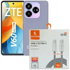 ZTE - CELULAR BLADE V60 DESIGN 16RAM 256GB LILA + CABLE BATEN