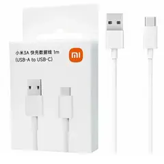XIAOMI - 3A-Fast Charge Cable-1m-USB-A-to-USB-C Blanco