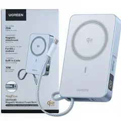 UGREEN - Magflow 10000mah Power Bank Qi2 25W Certificado