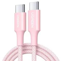 UGREEN - Cable Usb-C A Usb-C Fast Charging Trenzado 1M 100W Rosa