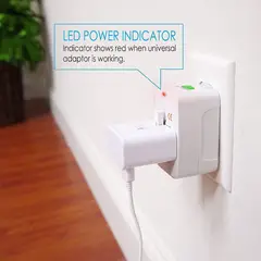 OEM - Adaptador de Corriente Universal Portátil en Todo el Mundo Todo en UNO Internacional de Viaje