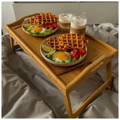 GENERICO - MESA - BANDEJA DE BAMBÚ MULTIUSOS