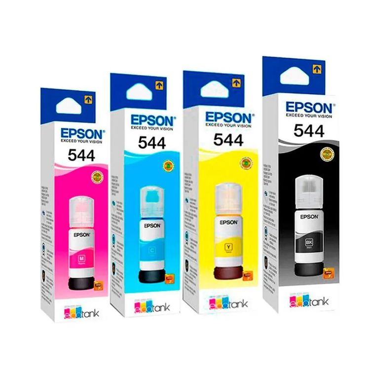 KIT TINTA T544 NEGRO CIAN YELLOW MAGENTA