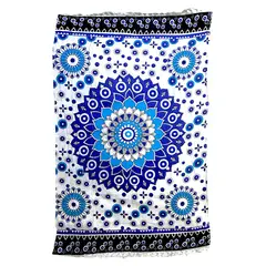 MAGE DISTRIBUTION - Pareo Mandala Celeste Con Blanco o Manda Azul