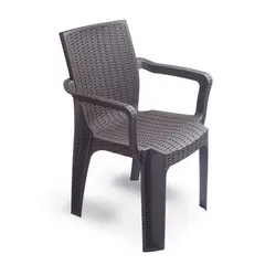 GENERICO - Silla Terra Rattan con Brazos – Diseño Rústico y Moderno 3052025