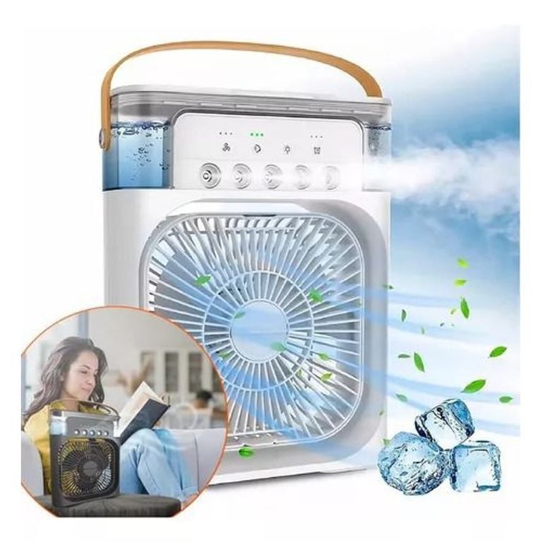 Mini Ventilador Electrico Alta Potencia Refrescante Portátil Blanco