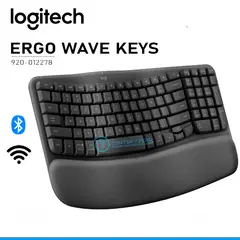 LOGITECH - Teclado Wave Keys Ergo Wireless Spa - Negr