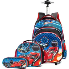 GENERICO - Mochila Con Ruedas Set Completo Para Niños