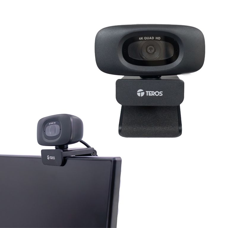 Cámara para computadora Webcam TE-9073N 4K con micrófono
