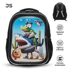 GENERICO - MOCHILA 3 EN 1 MULTIPACK PARA NIÑOS ESCOLAR AMIGOS TRALALEROS IV JS