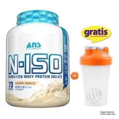 ANS PERFORMANCE - Proteína N-ISO WHEY PROTEIN ISOLATE 2.27 Kg Vainilla + Shaker
