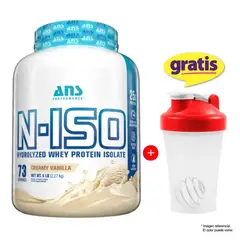 ANS PERFORMANCE - N-Iso Hidrolizada Whey Protein 2700 Gr / 2.27 Kg - ANS Vainilla + SHAKER