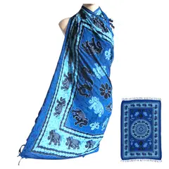 MAGE DISTRIBUTION - Pareo Kiana Mandala Azúl Con Elefantes