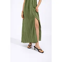 LUVARO - Vestido Midi Textura