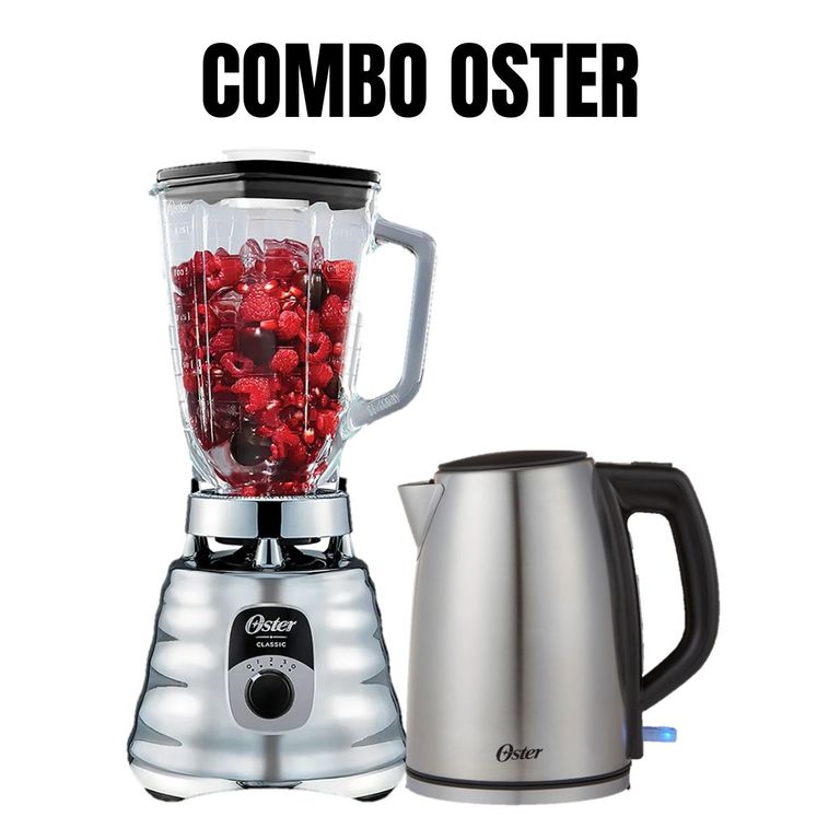 Combo Licuadora BLST4655 + Hervidor Electrico BVSTKT673SS