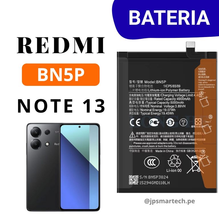 BATERIA PARA NOTE 13 TORIGINAL - NUEVO