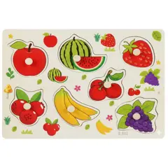 GENERICO - Rompecabeza de Madera Didáctica Fruta