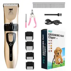 GENERICO - KIT 9 EN 1 CORTADORA DE PELO PARA MASCOTAS PORTATIL