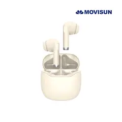 MOVISUN - Audífonos Bluetooth T 23 Beige 13 Horas