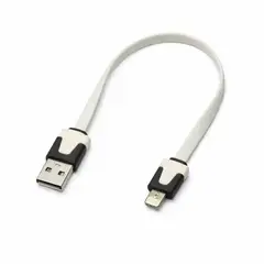 GENERICO - Mini Cable USB a Lightning 10cm Compatible con iPhone Portátil Emergencia Power Bank