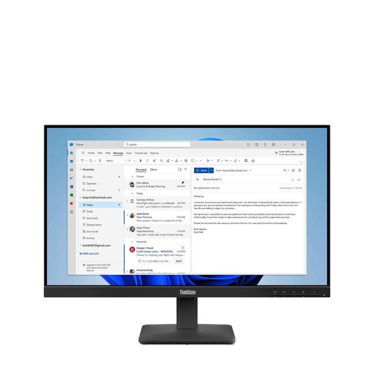 Monitor ThinkVision S24-4e 24" FHD 100Hz IPS HDMI VGA