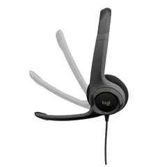 LOGITECH - Auriculares Estereo On-Ear con microfono H390 Interfaz USB-A Color negro
