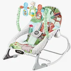 BABY CAM - Silla baby bouncer mecedora mesa de comer verde