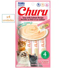 MOR - Churu Atún con Salmón Snack Húmedo para Gatos