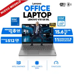 LENOVO - V15 G5 IRL, Intel Core 5 210H, 8GB DDR5, 512GB SSD, 15.6 LCD LED FHD
