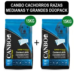 CANBO - Cachorro Razas Medianas y Grandes Dúo Pack 15 Kg
