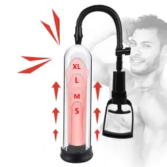 OEM - Bomba Masculina de Succión Gradual Kit con Anillo de Resistencia y Tubo Removible de Fácil Limpieza