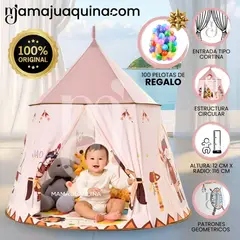 BABY - Tienda de juegos Plegable «BABY INDI» Edición Limitada con Pelotas Pink