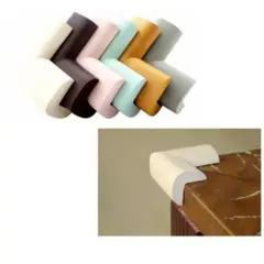 GENERICO - Protector de Esquinas Antigolpes 4 Unid. para Muebles-NEGRO