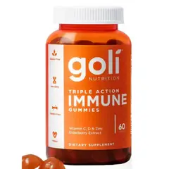 GOLI NUTRITION - Triple Action Immune Gummies - Goli - 60 gomitas